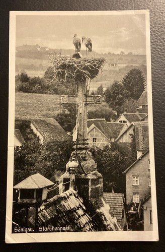 Postkarte saulgau ansicht - ak,