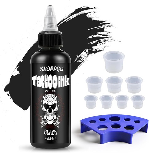 Tattoo farbe schwarz - schwarz, 90ml