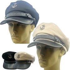 Kapitän Breton Cap Mütze 50% Wolle griechischer Fischer Matrose Kahn Seefahrer Herren Damen