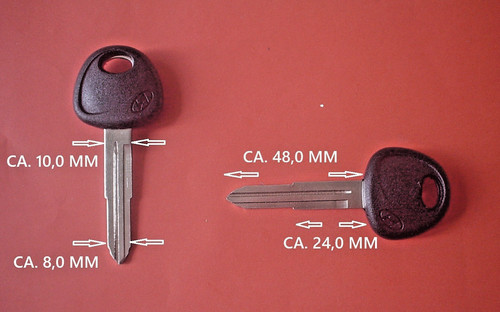 Hyundai schlüssel rohling - hyundai,