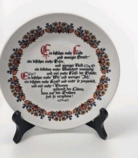Wandteller mit Spruch