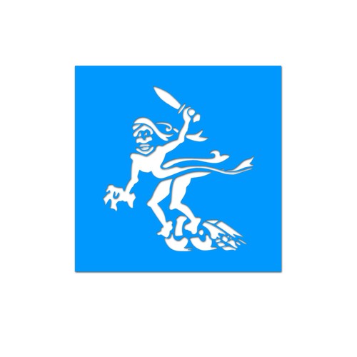Lackierschablone gespenster - lackierschablone,
