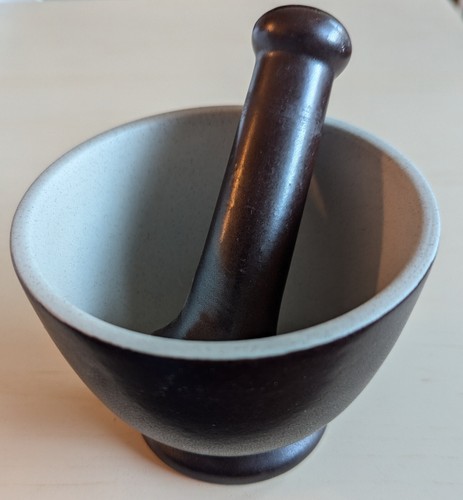 Mörser mit stößel keramik - mörser,