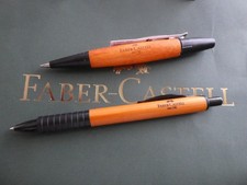 Faber Castell 2er Set - Drehkugelschreiber e-motion ,  Druckkugelschreiber  Holz