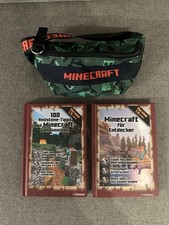 Bücher Set: Minecraft für Entdecker + 100 Redstone-Tipps + Bauchtasche