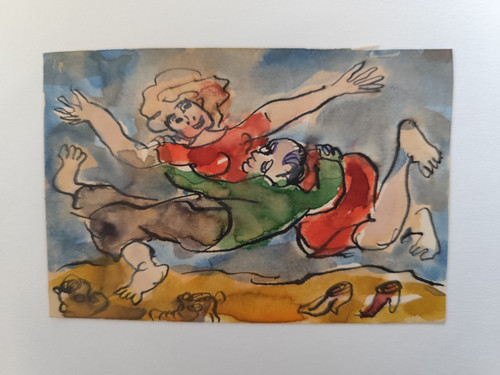 Harald metzkes aquarell selbst - aquarell,