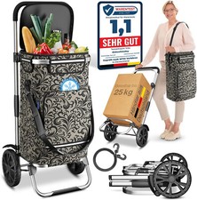 B-Ware ELONEO Einkaufstrolley klappbar, Einkaufswagen mit Kühlfach, 3in1 Trolley