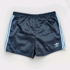 ADIDAS Sampdoria Glanz Nylon Shorts 176 schwarz Sporthose Fußball Vintage Retro