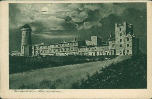 Ansichtskarte brockenhotel - brockenhotel, im