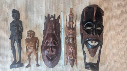 Verschiedene holzdeko masken - masken, &