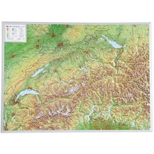 Georelief Landkarte Schweiz