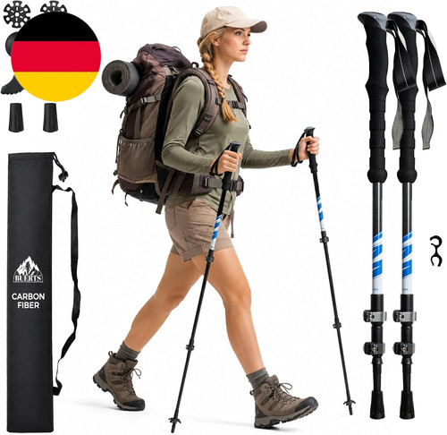 Carbon trekkingstöcke 2er - carbon,