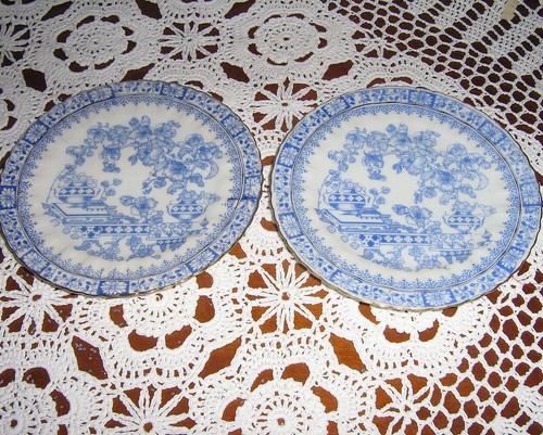 Dessertteller china blau - 2,