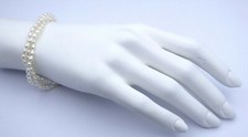 Vintage Damenarmkette Zuchtperlen 3-reihig (länge 20cm)
