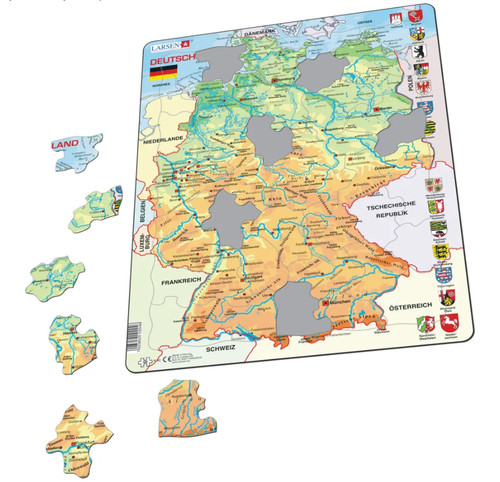 Deutschlandkarte physisch - ,