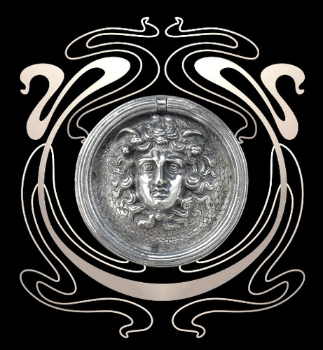 Art nouveau medusa - art, gorgone