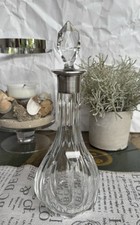 Edle Kleine Kristall Karaffe mit Silbermontage Punzen 🌜👑 Einhorn Gebr. Kühn 13