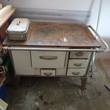 Alter Antiker Kohleherd, Kohleofen, Marke Roeder  zur Deko Gartenofen