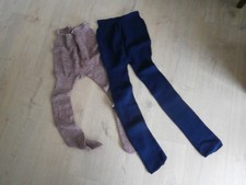 2 warme Strick-Strumpfhosen, Gr. 46/50, Polyester, nie getragen