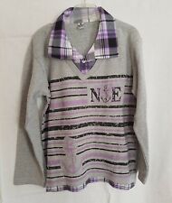 BIDISIL Kidsclub Sweatshirt mit teilweise eingenähtes Hemd dreifarbig 9-10 Jahre