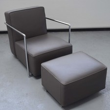 original Flexform Sessel & Hocker A.B.C. Leder Pelle de Luxe 602 Designer Möbel