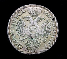 Antike Silbermünze 32 Schilling Stadt Lübeck 1748 MON NOVA IMP CIVITAT LUBECÆ
