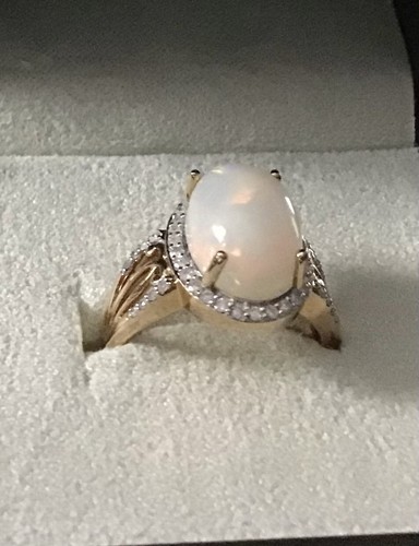 14k ovaler cabochon opal - yg, &