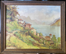 ::OIL PAINTING °ITALY LAKE