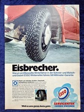Spikereifen von Esso,  originale Werbung aus 1970