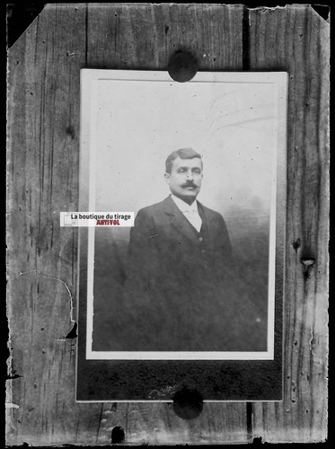 Alte glasfoto platte negativ - platte,