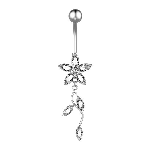 Bauchnabel piercing gebogener - bauchnabel,