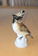 Porzellanfigur  Porzellan Vogel von Wagner & Apel "Haubenmeise"