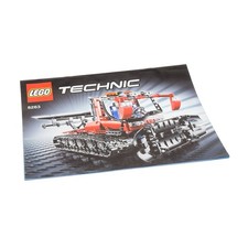 1x Lego Technic Bauanleitung Heft Schnee Pistenraupe mit Schiebeschild 8263