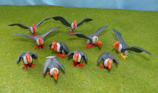PLAYMOBIL Western: Schwarm aus 10 grauen Geier, Aasgeier - 4081, 4130, 6362