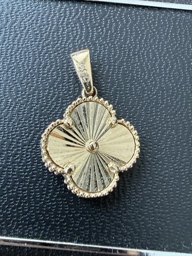 Anhänger kleeblatt blume 585 - blume,