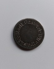 Gasmarke,Gaswerk- Neustadt a. Hdt,1919, Eisen