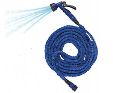 Set Flexischlauch Flexibler Gartenschlauch dehnbarer Wasserschlauch Blau