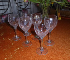 6 Weingläser -  WMF , Bleikristall