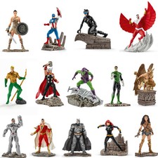 Schleich Marvel Superhelden Justice League-Batman, Aquaman, Catwoman,Thor, Wonde