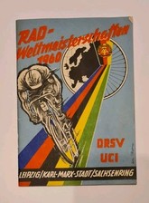 Programm Rad Weltmeisterschaft  1960 Leipzig/ Karl-Marx-Stadt/ Sachsenring top