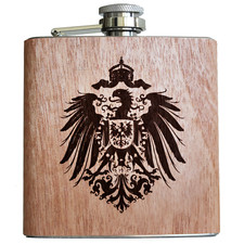 Deutsches Reich Holz Flachmann