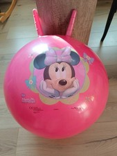 John Hüpfball, Spielzeug für Kinder Gummiball Sprungball pink Micky Maus gefüllt