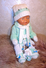 Puppenkleidung 43 cm Set 8  Tlg. NEU Handarbeit
