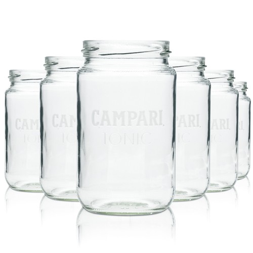 Campari glas jar - 6x,