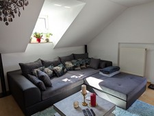 Mega Big Sofa mit Hocker von Segmüller – TOP Zustand, kaum genutzt!