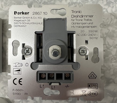Berker tronic dimmer 286710 - berker,