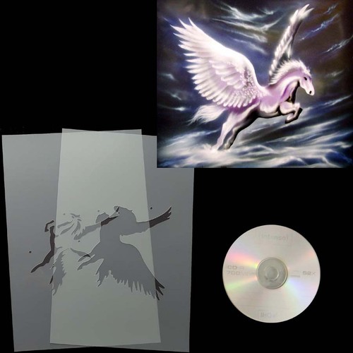 Airbrush schablone step - step, by