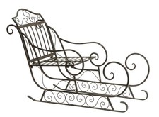 dekorativer und ausgefallener Deko-Schlitten Santaschlitten Nikolausschlitten 