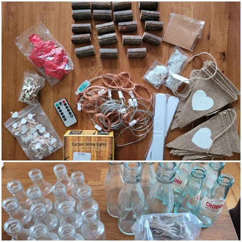 Hochzeitsdeko set boho - boho, holz