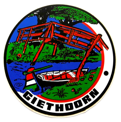 Souvenir aufkleber giethoorn - souvenir-aufkleber,